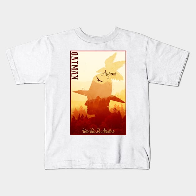 Oatman Arizona wild west town Kids T-Shirt by The Owlhoot 